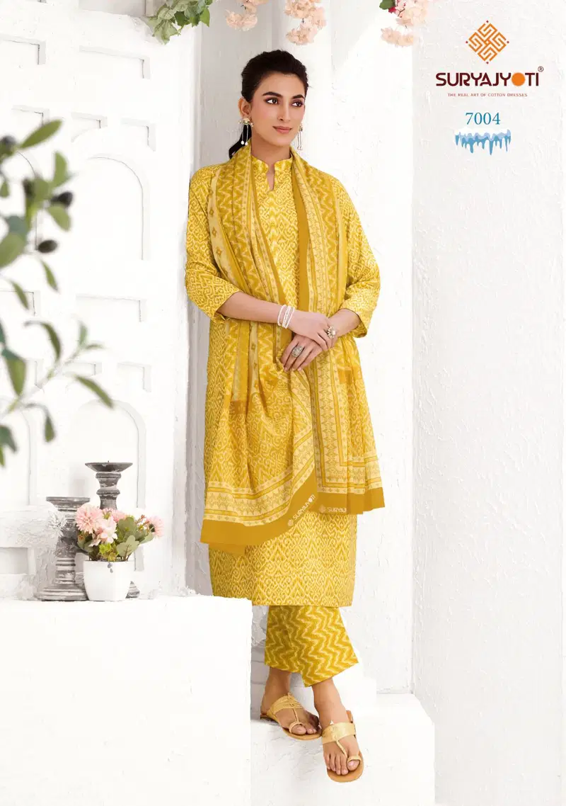 Suryajyoti Ice Look Vol 7 Cotton Printed Dress Material Collection Wholesale