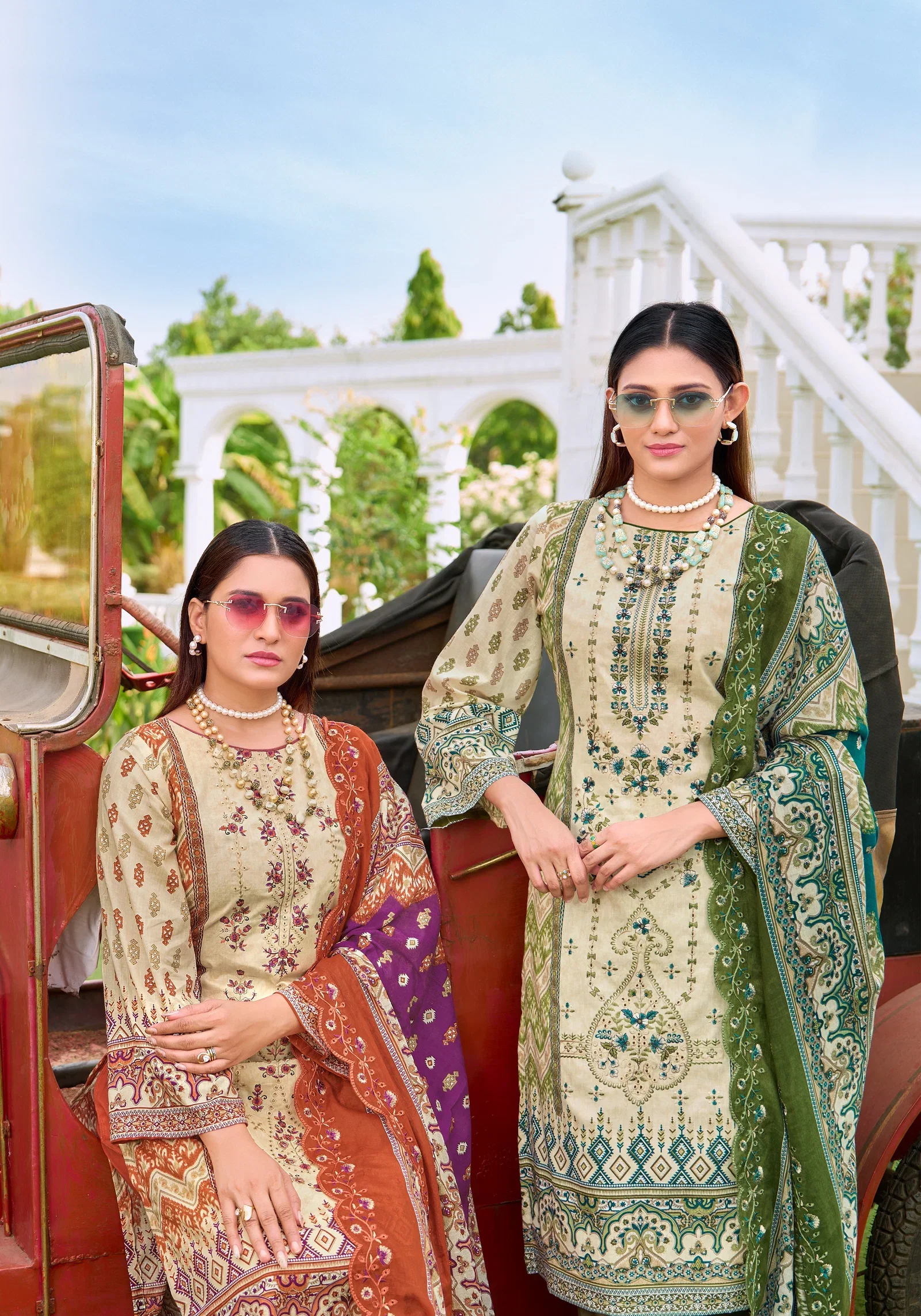 Alok Bin Saeed Edition 15 Cambric Cotton Embroidered Dress Material Wholesale
