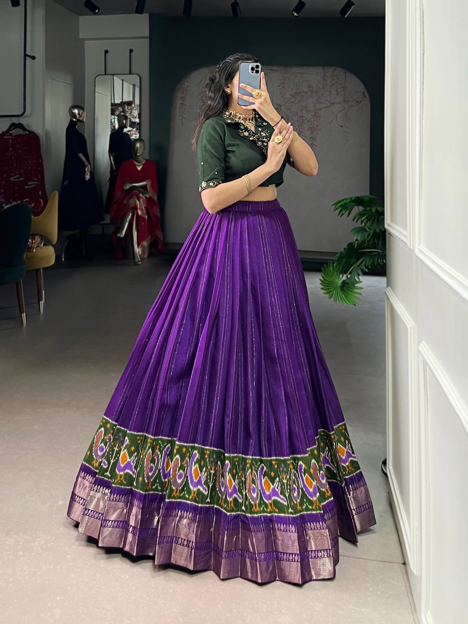 Taraa L 1135 Poly Cotton Zari Weaving Co Ord Set Lehenga Collection Wholesale 4 Taraa L 1135 Poly Cotton Zari Weaving Co Ord Set Lehenga Collection Wholesale