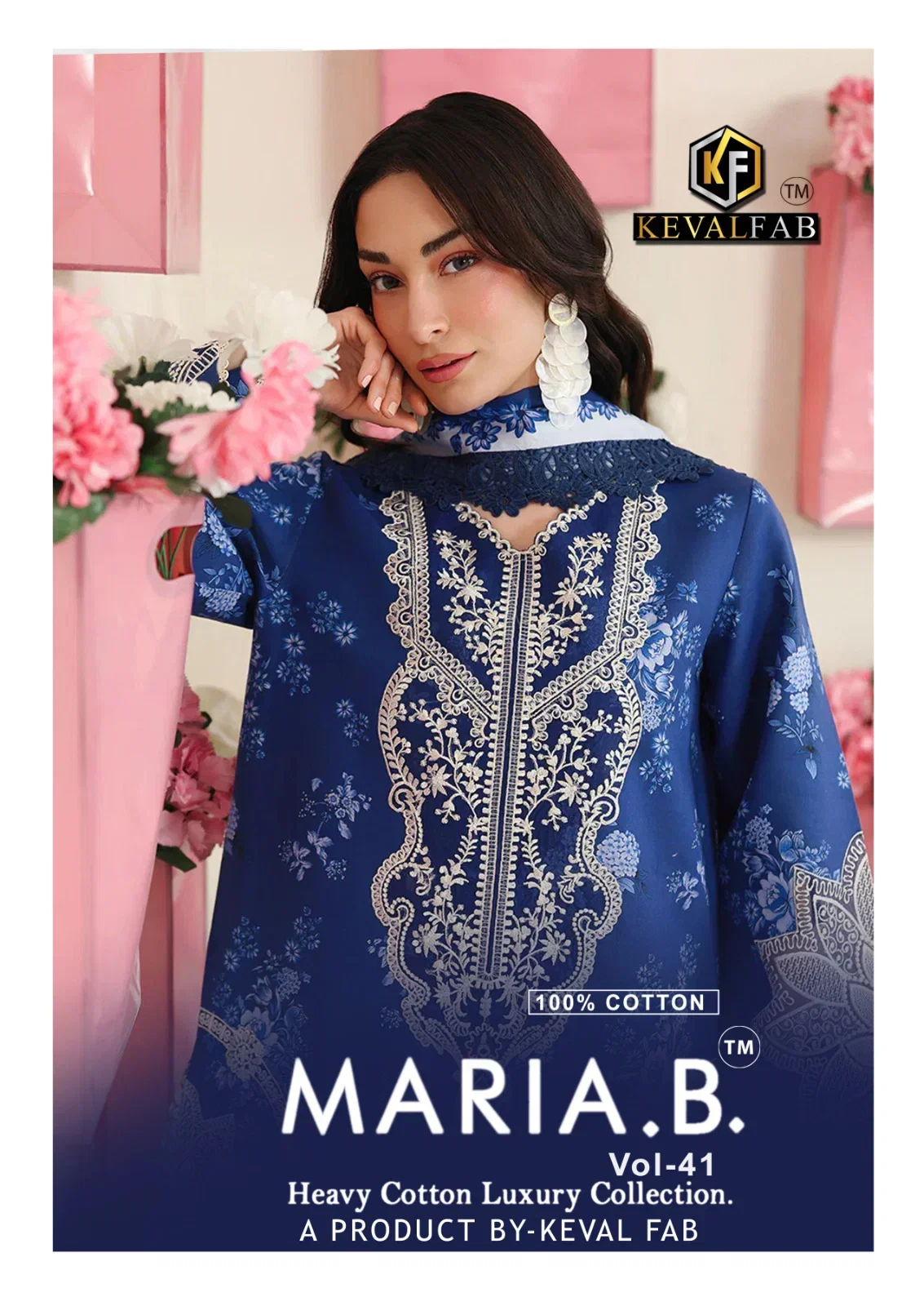Keval Maria B Vol 41 Cotton Printed Karachi Dress Material Wholesale