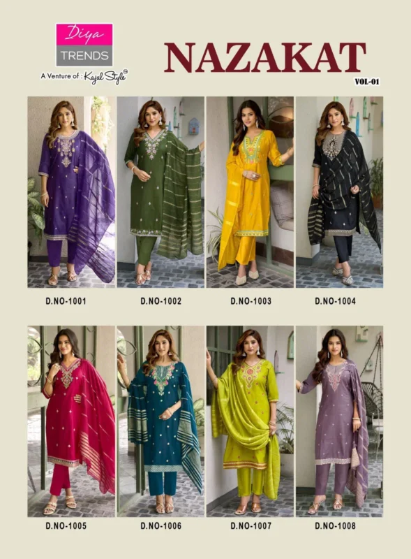 Buy Nazakat Vol 1 By Diya Trends Barlin Embroidered Kurti With Bottom Dupatta Wholesale 2026 10 Buy Nazakat Vol 1 By Diya Trends Barlin Embroidered Kurti With Bottom Dupatta Wholesale 2026