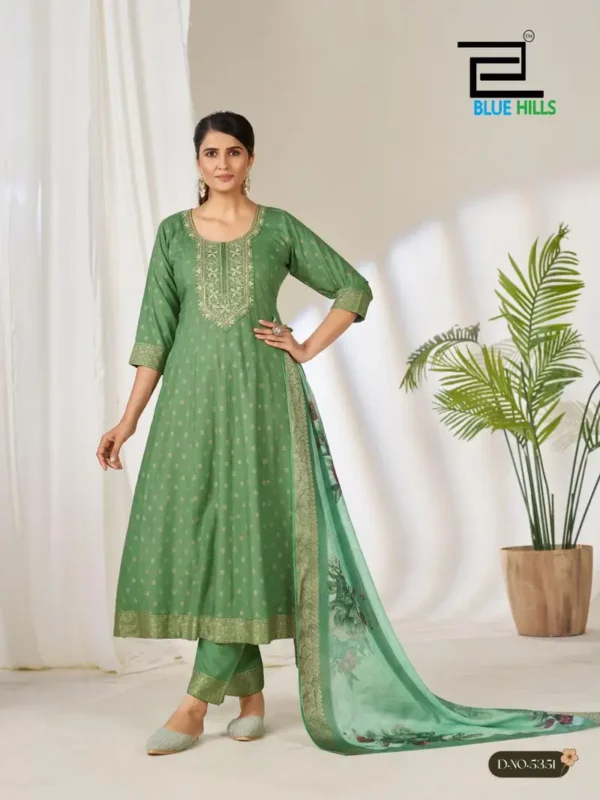 Buy Blue Hills Gemini Rayon Foil Printed Kurti With Bottom Dupatta Wholesale 2026 2 Buy Blue Hills Gemini Rayon Foil Printed Kurti With Bottom Dupatta Wholesale 2026