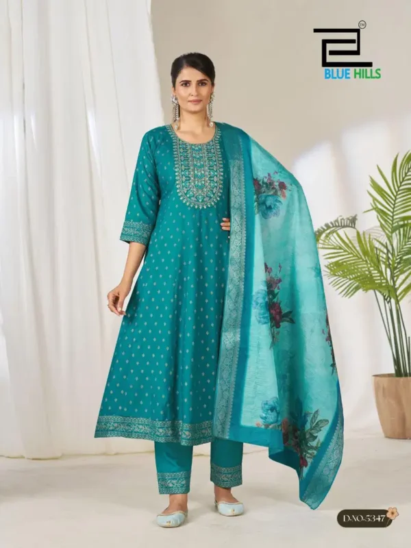Buy Blue Hills Gemini Rayon Foil Printed Kurti With Bottom Dupatta Wholesale 2026 3 Buy Blue Hills Gemini Rayon Foil Printed Kurti With Bottom Dupatta Wholesale 2026