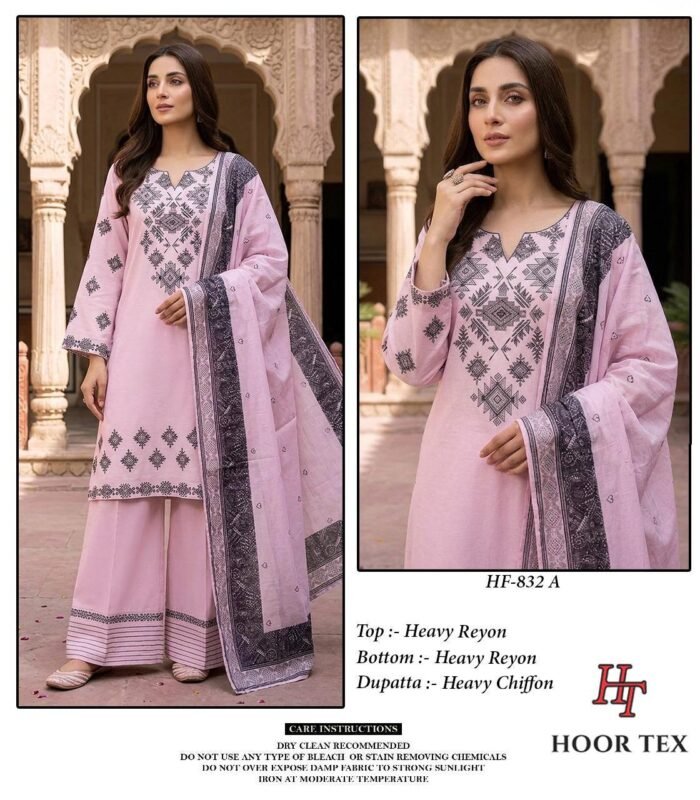 Latest Hoor Tex 832 A To D Rayon Embroidered Salwar Kameez Wholesale 2026 2 Latest Hoor Tex 832 A To D Rayon Embroidered Salwar Kameez Wholesale 2026
